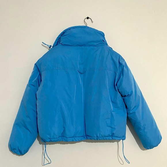NWT BDG URBAN OUTFITTERS PUFFER JACKET ISLA LIGHTWEIGHT FUNNEL NECK  BLUE XS - Picture 2 of 7